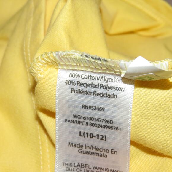 Wonder Nation Yellow Girls Basic Short Sleeve T-Shirt - Picture 6 of 7